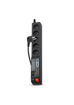 Listwa przeciwprzepięciowa Acar 504WF 1,5m czarna
