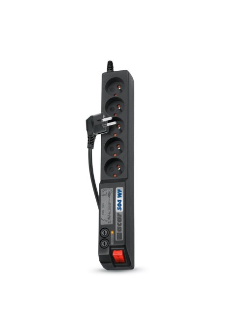 Listwa przeciwprzepięciowa Acar 504WF 1,5m czarna Listwa przeciwprzepięciowa Acar 504WF 1,5m czarna