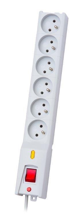 Listwa zasilająca Lestar LX 610 3m szara Listwa zasilająca Lestar LX 610 3m szara