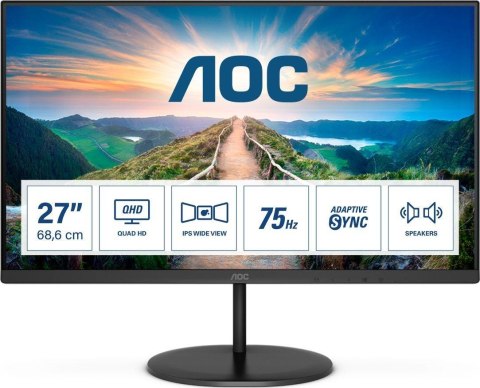 Monitor AOC 27" Q27V4EA HDMI DP głośniki Monitor AOC 27" Q27V4EA HDMI DP głośniki
