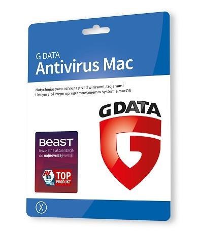 Oprogramowanie GDATA Antivirus Mac 1 stanowisko 1rok karta-klucz Oprogramowanie GDATA Antivirus Mac 1 stanowisko 1rok karta-klucz