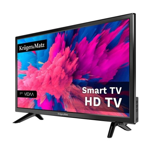 Telewizor Kruger&Matz 24" HD VIDAA, DVB-T2/S2/T/C H.265 HEVC Telewizor Kruger&Matz 24" HD VIDAA, DVB-T2/S2/T/C H.265 HEVC