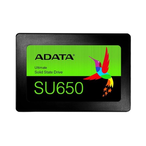 Dysk SSD ADATA Ultimate SU650 512GB 2,5" SATA3 (520/450 MB/s) 7mm, 3D NAND Dysk SSD ADATA Ultimate SU650 512GB 2,5" SATA3 (520/450 MB/s) 7mm, 3D NAND