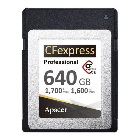 Karta pamięci Apacer PC32CF-R 640GB CFexpress Type B (1700/1600 MB/s) Karta pamięci Apacer PC32CF-R 640GB CFexpress Type B (1700/1600 MB/s)