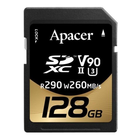 Karta pamięci SDXC Apacer 128GB (290/260 MB/s) Class 10 UHS-II U3 V30 Karta pamięci SDXC Apacer 128GB (290/260 MB/s) Class 10 UHS-II U3 V30