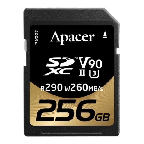 Karta pamięci SDXC Apacer 256GB (290/260 MB/s) Class 10 UHS-II U3 V30 Karta pamięci SDXC Apacer 256GB (290/260 MB/s) Class 10 UHS-II U3 V30