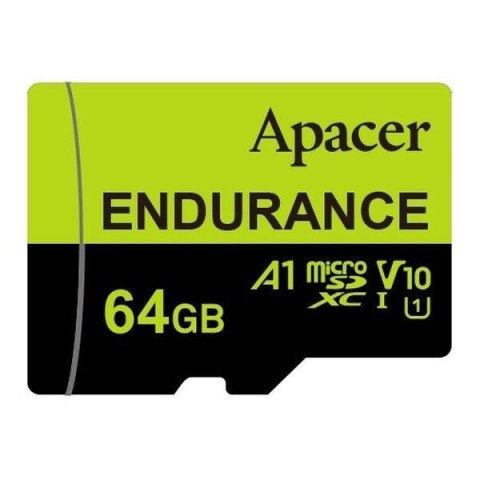 Karta pamięci microSDXC Apacer Endurance 64GB (100/80 MB/s) Class 10 UHS-I U3 V10 A1 + Adapter Karta pamięci microSDXC Apacer Endurance 64GB (100/80 MB/s) Class 10 UHS-I U3 V10 A1 + Adapter