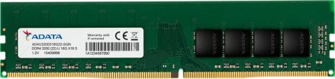 Pamięć DDR4 ADATA Premier 8GB (1x8GB) 3200MHz CL22 1,2V Green Pamięć DDR4 ADATA Premier 8GB (1x8GB) 3200MHz CL22 1,2V Green