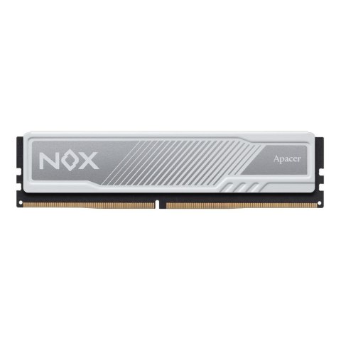 Pamięć DDR4 Apacer NOX Gaming 8GB (1x8GB) 3600MHz CL18 1,35V Biała Pamięć DDR4 Apacer NOX Gaming 8GB (1x8GB) 3600MHz CL18 1,35V Biała