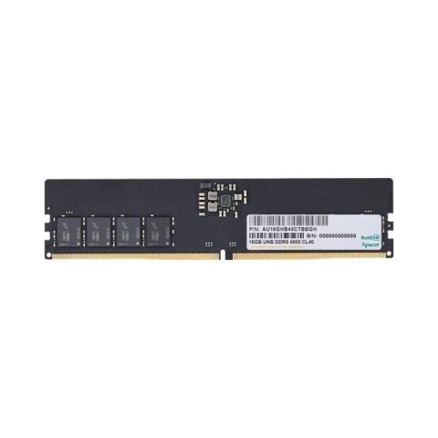 Pamięć DDR5 Apacer 16GB (1x16GB) 4800MHz CL40 1,1V Pamięć DDR5 Apacer 16GB (1x16GB) 4800MHz CL40 1,1V