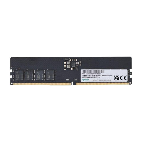 Pamięć DDR5 Apacer 8GB (1x8GB) 4800MHz CL40 1,1V Pamięć DDR5 Apacer 8GB (1x8GB) 4800MHz CL40 1,1V