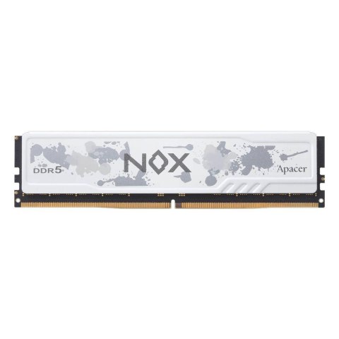 Pamięć DDR5 Apacer NOX 16GB (1x16GB) 5200MHz CL40 1,25V Biała Pamięć DDR5 Apacer NOX 16GB (1x16GB) 5200MHz CL40 1,25V Biała