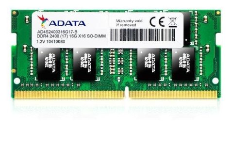 Pamięć SODIMM DDR4 ADATA Premier 8GB (1x8GB) 2400MHz CL17 1,2V Single Pamięć SODIMM DDR4 ADATA Premier 8GB (1x8GB) 2400MHz CL17 1,2V Single