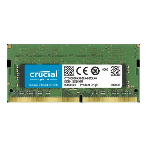 Pamięć SODIMM DDR4 Crucial 32GB (1x32GB) 3200MHz CL22 1,2V Pamięć SODIMM DDR4 Crucial 32GB (1x32GB) 3200MHz CL22 1,2V