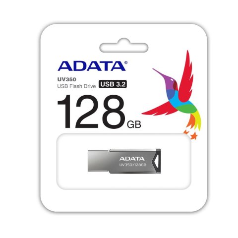 Pendrive ADATA UV350 128GB USB 3.0 Silver Pendrive ADATA UV350 128GB USB 3.0 Silver