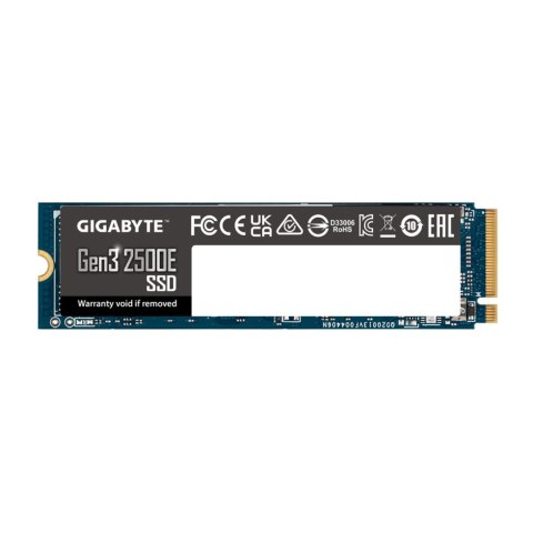 Dysk SSD Gigabyte Gen3 2500E 1TB M.2 2280 NVMe PCIe 3.0 x4 (2400/1800 MB/s) 3D NAND Dysk SSD Gigabyte Gen3 2500E 1TB M.2 2280 NVMe PCIe 3.0 x4 (2400/1800 MB/s) 3D NAND