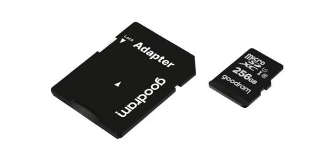 Karta pamięci microSDXC GOODRAM 256GB M1AA-2560R12 cl 10 UHS-I + adapter Karta pamięci microSDXC GOODRAM 256GB M1AA-2560R12 cl 10 UHS-I + adapter