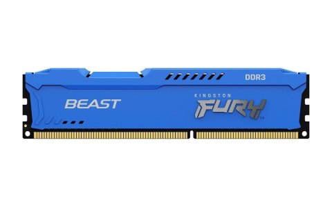 Pamięć DDR3 Kingston Fury Beast 8GB (1x8GB) 1600MHz CL10 1,5V niebieska Pamięć DDR3 Kingston Fury Beast 8GB (1x8GB) 1600MHz CL10 1,5V niebieska