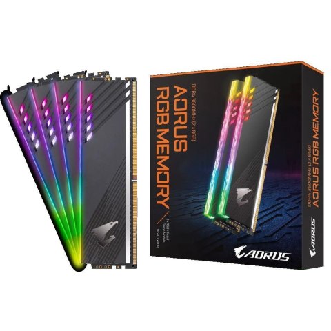 Pamięć DDR4 Gigabyte AORUS RGB 16GB (2x8GB) 3600MHz CL18 1,35V (With Demo Kit) Pamięć DDR4 Gigabyte AORUS RGB 16GB (2x8GB) 3600MHz CL18 1,35V (With Demo Kit)