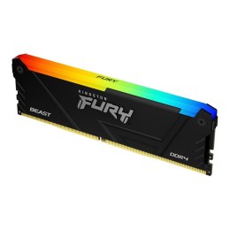 Pamięć DDR4 Kingston Fury Beast RGB 8GB (1x8GB) 3600MHz CL17 1,35V czarna