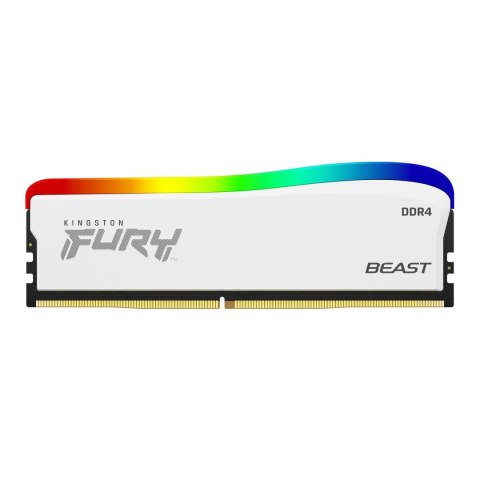 Pamięć DDR4 Kingston Fury Beast RGB SE 8GB (1x8GB) 3200MHz CL16 1,35V Biały Pamięć DDR4 Kingston Fury Beast RGB SE 8GB (1x8GB) 3200MHz CL16 1,35V Biały