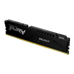 Pamięć DDR5 Kingston FURY Beast 16GB (1x16GB) 5200MHz CL40 1,25V Czarna