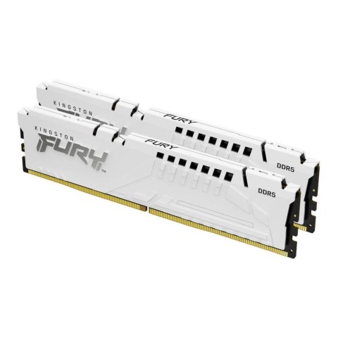 Pamięć DDR5 Kingston FURY Beast 32GB (2x16GB) 6800MHz CL34 1,4V White XMP Pamięć DDR5 Kingston FURY Beast 32GB (2x16GB) 6800MHz CL34 1,4V White XMP