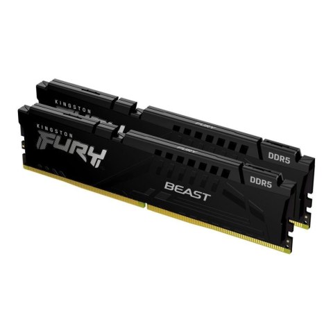 Pamięć DDR5 Kingston FURY Beast 64GB (2x32GB) 5200MHz CL36 1,25V Black EXPO Pamięć DDR5 Kingston FURY Beast 64GB (2x32GB) 5200MHz CL36 1,25V Black EXPO