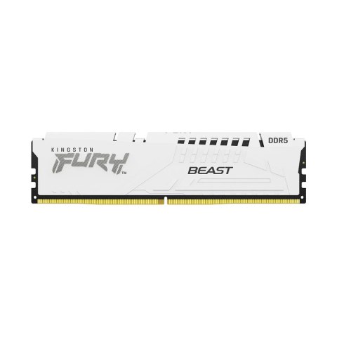 Pamięć DDR5 Kingston FURY Beast 64GB (2x32GB) 5200MHz CL40 1,25V White XMP Pamięć DDR5 Kingston FURY Beast 64GB (2x32GB) 5200MHz CL40 1,25V White XMP