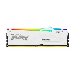 Pamięć DDR5 Kingston FURY Beast RGB 64GB (2x32GB) 6000MHz CL40 1,35V White