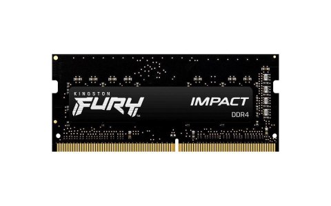 Pamięć SODIMM DDR4 Kingston Fury Impact 16GB (1x16GB) 2666MHz CL15 1,2V 1Gx8 Pamięć SODIMM DDR4 Kingston Fury Impact 16GB (1x16GB) 2666MHz CL15 1,2V 1Gx8