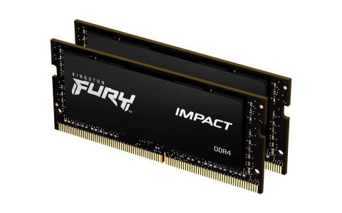 Pamięć SODIMM DDR4 Kingston Fury Impact 64GB (2x32GB) 3200MHz CL20 1,2V Pamięć SODIMM DDR4 Kingston Fury Impact 64GB (2x32GB) 3200MHz CL20 1,2V