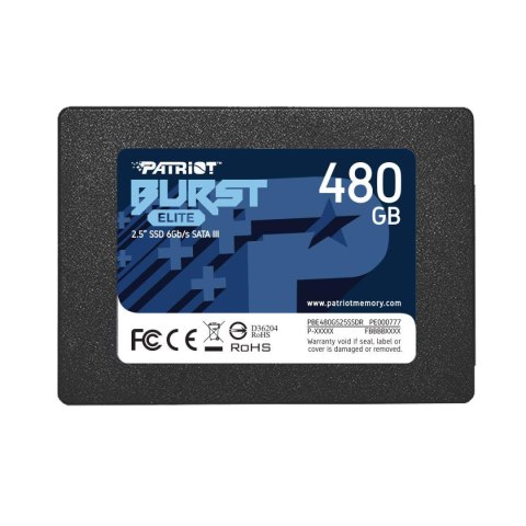 Dysk SSD Patriot Burst Elite 480GB SATA3 2,5" (450/320 MB/s) 7mm Dysk SSD Patriot Burst Elite 480GB SATA3 2,5" (450/320 MB/s) 7mm
