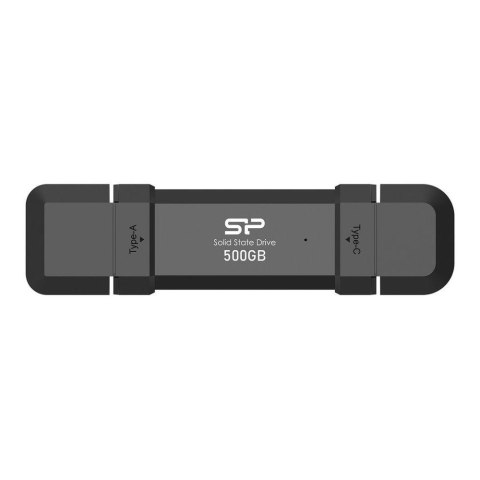 Dysk zewnętrzny SSD Silicon Power DS72 500GB USB-A USB-C 1050/850 MB/s Czarny Dysk zewnętrzny SSD Silicon Power DS72 500GB USB-A USB-C 1050/850 MB/s Czarny