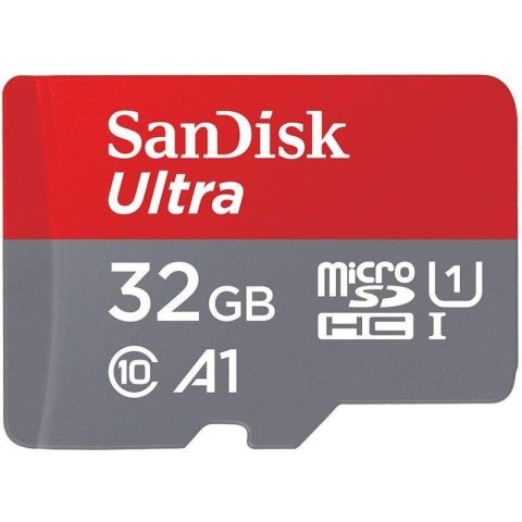 Karta pamięci MicroSDHC SanDisk ULTRA 32GB 120MB/s UHS-I Class 10 + adapter Karta pamięci MicroSDHC SanDisk ULTRA 32GB 120MB/s UHS-I Class 10 + adapter