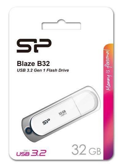 Pendrive Silicon Power Blaze B03 32GB USB 3.2 White Pendrive Silicon Power Blaze B03 32GB USB 3.2 White