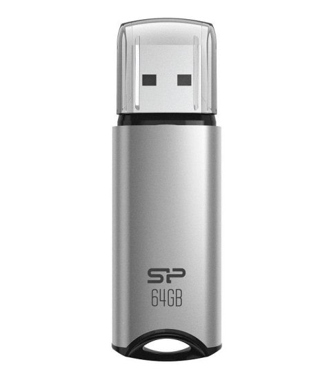 Pendrive Silicon Power Marvel M02 64GB USB 3.2 kolor srebrny ALU Pendrive Silicon Power Marvel M02 64GB USB 3.2 kolor srebrny ALU