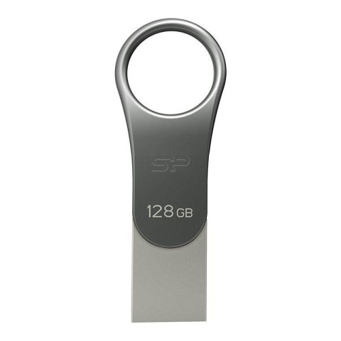 Pendrive Silicon Power Mobile C80 128GB USB 3.0 / USB-C + Type C Metal Pendrive Silicon Power Mobile C80 128GB USB 3.0 / USB-C + Type C Metal