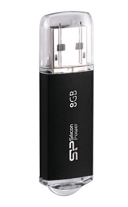 Pendrive Silicon Power Ultima II M01 8GB USB 2.0 kolor czarny ALU Pendrive Silicon Power Ultima II M01 8GB USB 2.0 kolor czarny ALU