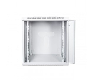 Szafa krosowa wisząca n/dz 19" 9U S/600 G/450 szary, drzwi szklane, zdejmowane panele boczne Szafa krosowa wisząca n/dz 19" 9U S/600 G/450 szary, drzwi szklane, zdejmowane panele boczne