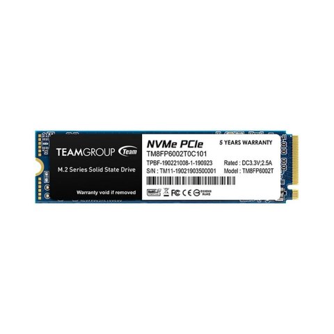 Dysk SSD Team Group MP33 2TB M.2 2280 PCIe NVMe (1800/1500) Dysk SSD Team Group MP33 2TB M.2 2280 PCIe NVMe (1800/1500)
