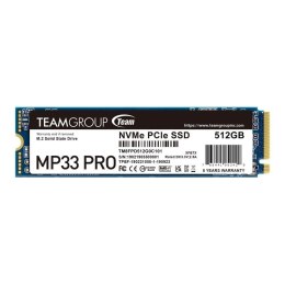 Dysk SSD Team Group MP33 PRO 512GB M.2 PCIe NVMe Gen3 x4 2280 (2400/2100)