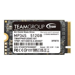 Dysk SSD Team Group MP34S 512GB M.2 PCIe NVMe Gen3 x4 2242 (2400/1700)