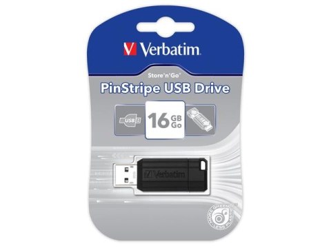 Pendrive Verbatim 16GB PINSTRIPE USB 2.0 Pendrive Verbatim 16GB PINSTRIPE USB 2.0