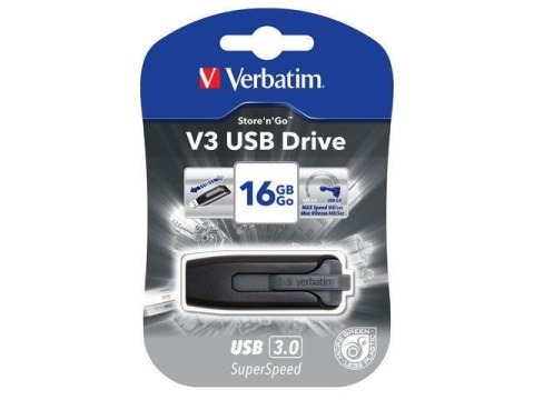 Pendrive Verbatim 16GB V3 USB 3.0.0 Pendrive Verbatim 16GB V3 USB 3.0.0