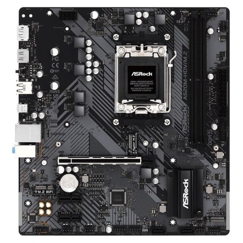 Płyta ASRock A620M-HDV/M.2 /AMD A620/DDR5/SATA3/M.2/USB3.1/PCIe4.0/AM5/mATX Płyta ASRock A620M-HDV/M.2 /AMD A620/DDR5/SATA3/M.2/USB3.1/PCIe4.0/AM5/mATX