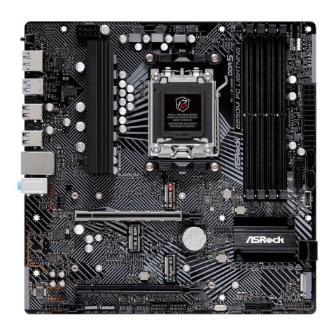 Płyta ASrock B650M PG LIGHTNING /AMD B650/DDR5/SATA3/M.2/USB3.2/PCIe4.0/AM5/mATX Płyta ASrock B650M PG LIGHTNING /AMD B650/DDR5/SATA3/M.2/USB3.2/PCIe4.0/AM5/mATX