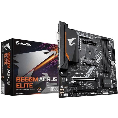 Płyta Gigabyte B550M AORUS ELITE /AMD B550/DDR4/SATA3/M.2/USB3.1/PCIe4.0/AM4/mATX Płyta Gigabyte B550M AORUS ELITE /AMD B550/DDR4/SATA3/M.2/USB3.1/PCIe4.0/AM4/mATX