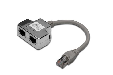 Adapter RJ45 DIGITUS DN-93904 2x gniazdo RJ45 kat.5e Adapter RJ45 DIGITUS DN-93904 2x gniazdo RJ45 kat.5e