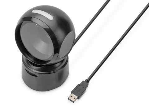Czytnik kodów kreskowych DIGITUS przewodowy stacjonarny USB-A 1.4m, 1D i 2D, zgodny z kodami QR Czytnik kodów kreskowych DIGITUS przewodowy stacjonarny USB-A 1.4m, 1D i 2D, zgodny z kodami QR